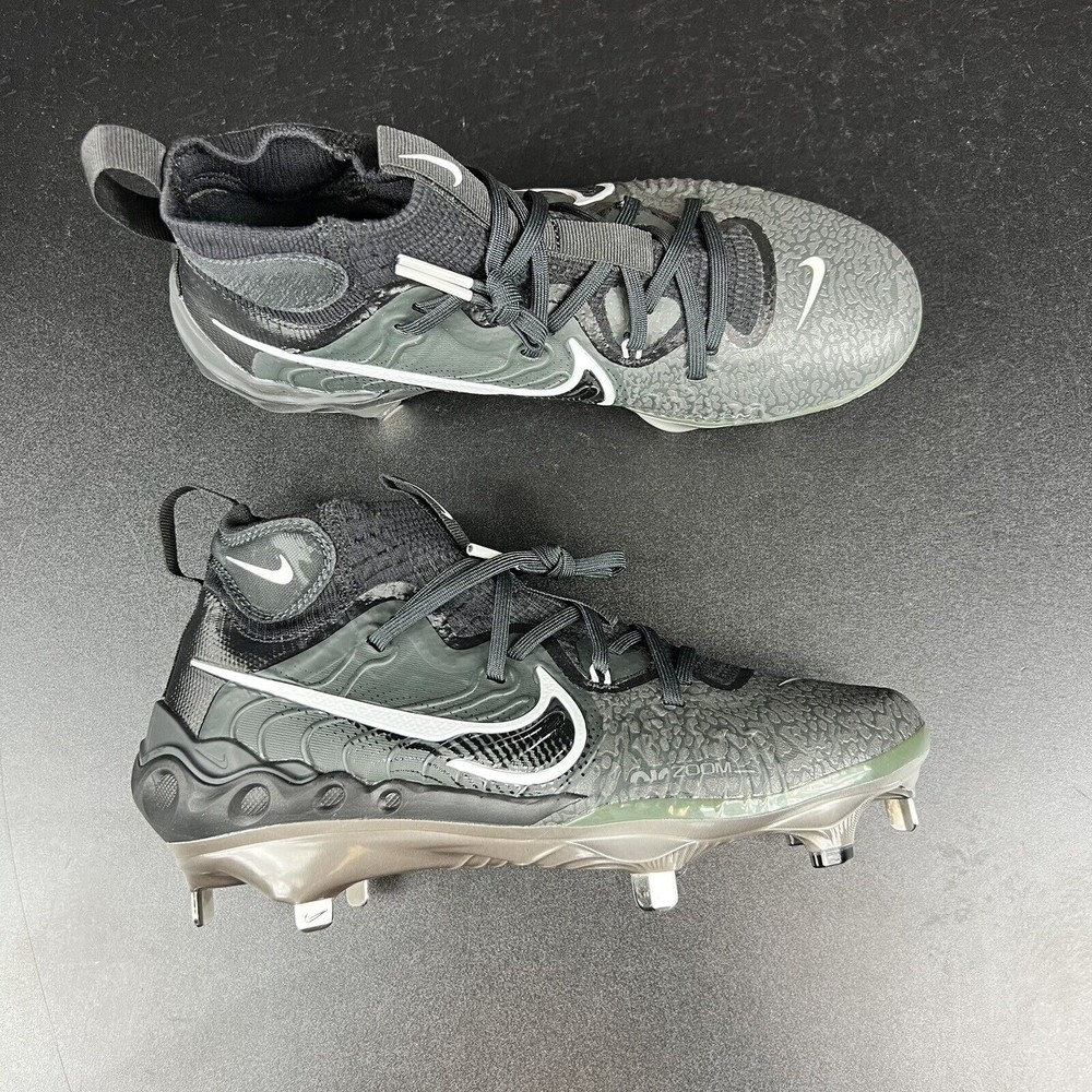 Nike Alpha Huarache NXT Baseball Cleats Mens Size 7 Metal Black Grey DJ6517-010